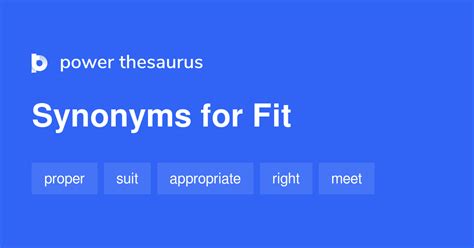 Good fit thesaurus. Things To Know About Good fit thesaurus. 